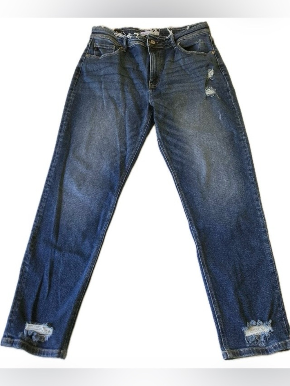 KanCan Maurices Sz 29 Distressed With Fringe Top Jeans Estillo #126100